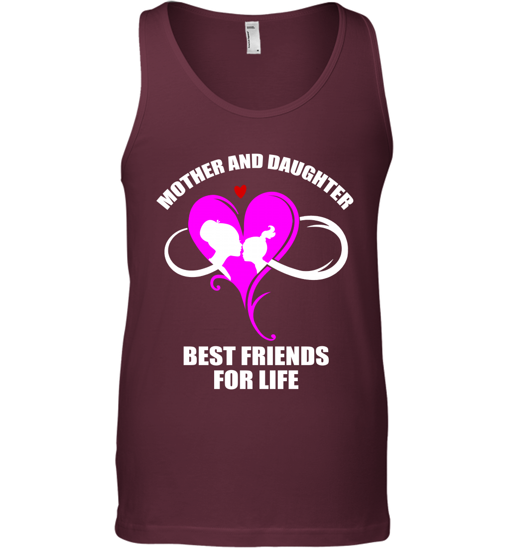 Mother And Daughter Best Friends For Life Shirt Tank Top Maroon