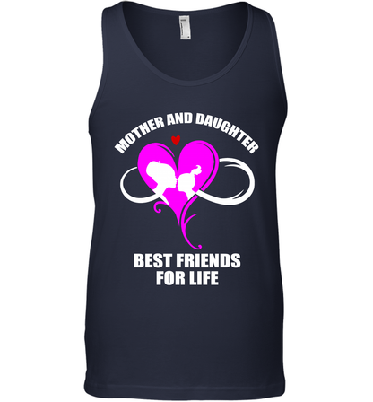 Mother And Daughter Best Friends For Life Shirt Tank Top Navy