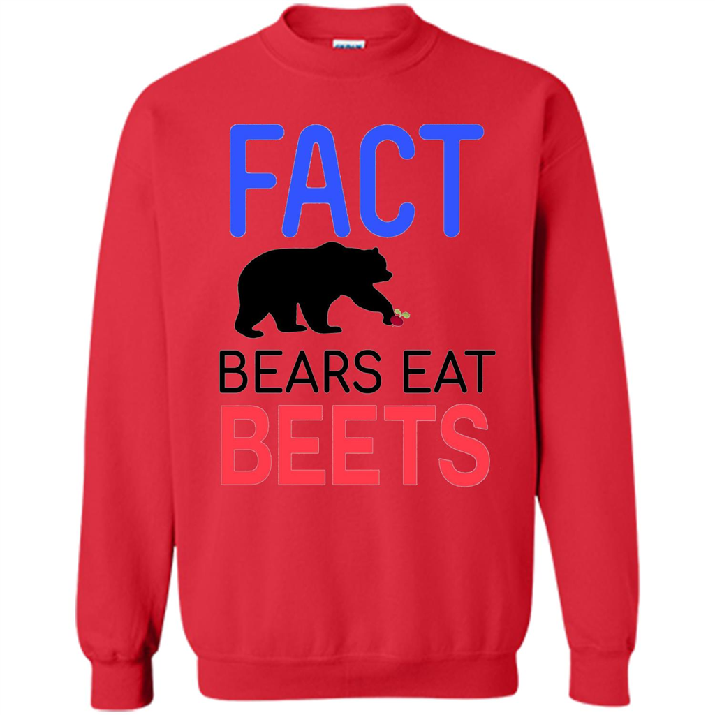 FACT Bears Eat Beets T-shirt Funny Men Women Novelty Gift Red