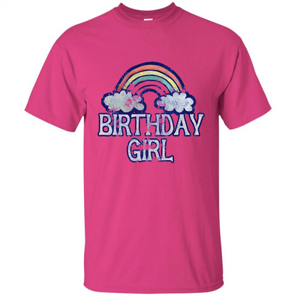 Birthday Girl Rainbow T-shirt Heliconia