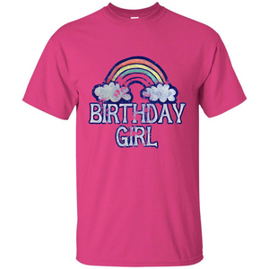 Birthday Girl Rainbow T-shirt