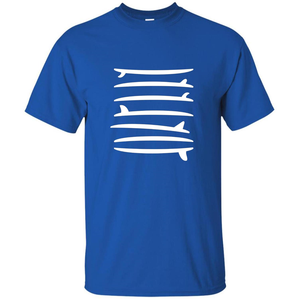 Surfing T-shirt The Longboard Single Fin Surfer T-shirt Royal