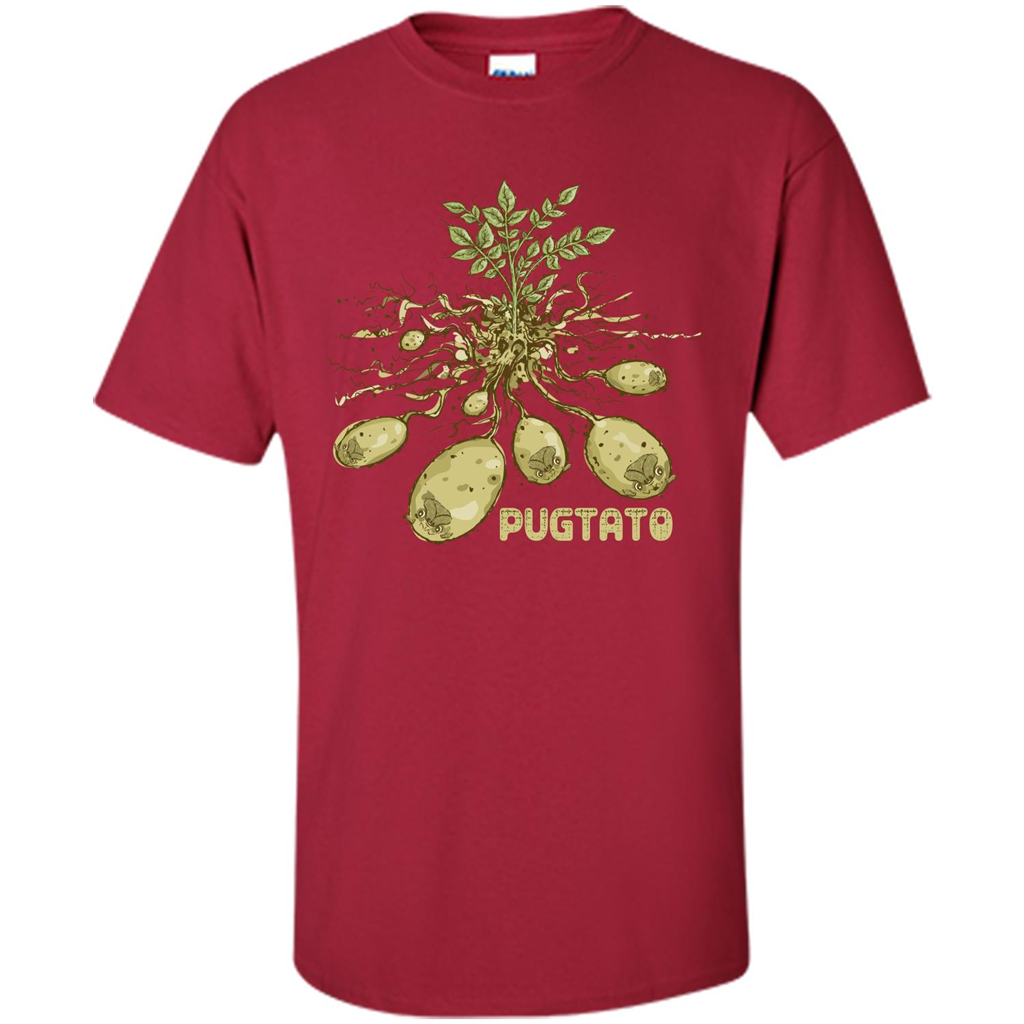 Pug Lover T-shirt Pug Potato Pugtato Cardinal