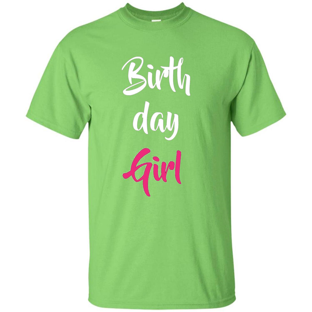 Birthday Girl T-shirt Pink Party Birthday T-shirt
