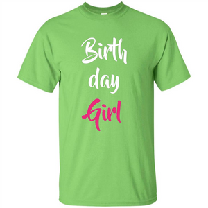 Birthday Girl T-shirt Pink Party Birthday T-shirt
