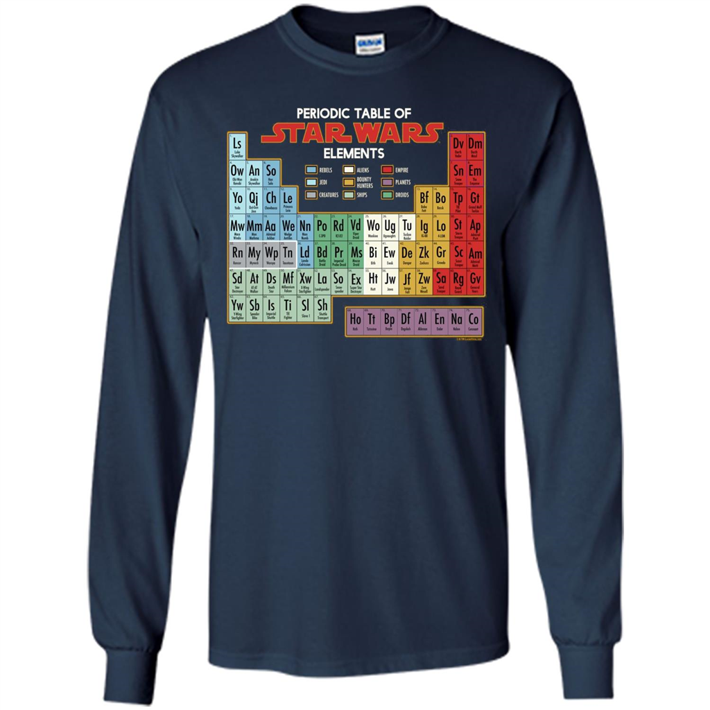 Movie T-shirt Periodic Table of Elements Graphic T-Shirt Navy