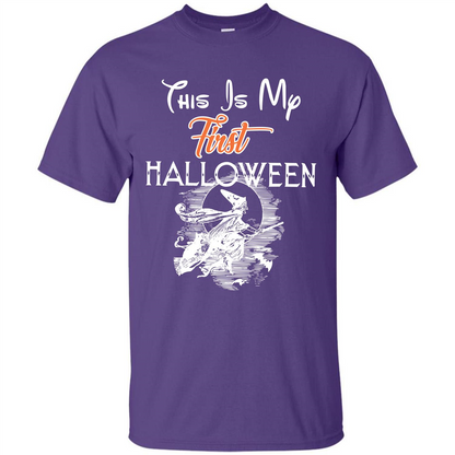 Halloween T-shirt This Is My First Halloween Purple