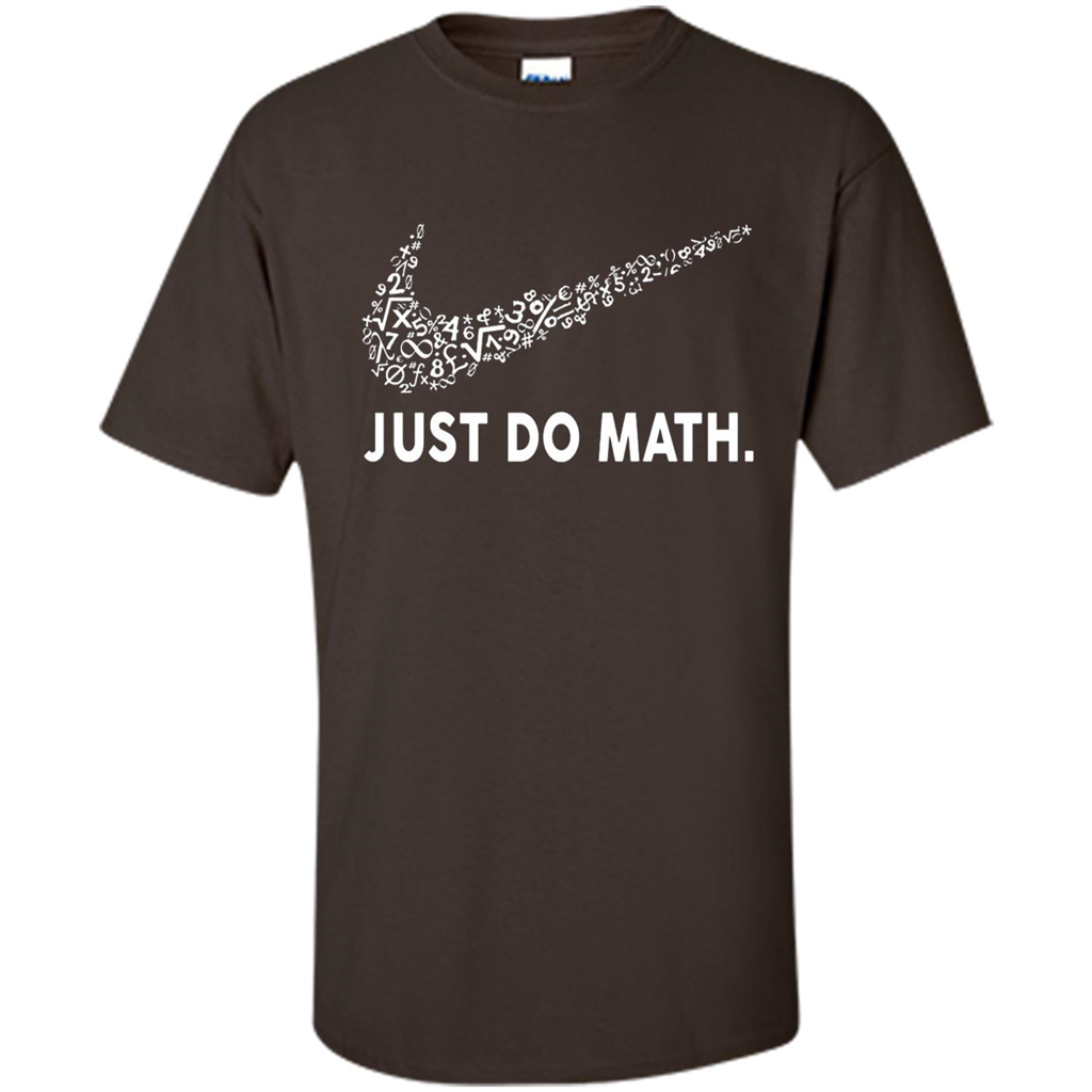 Math T-shirt Just Do Math Dark Chocolate