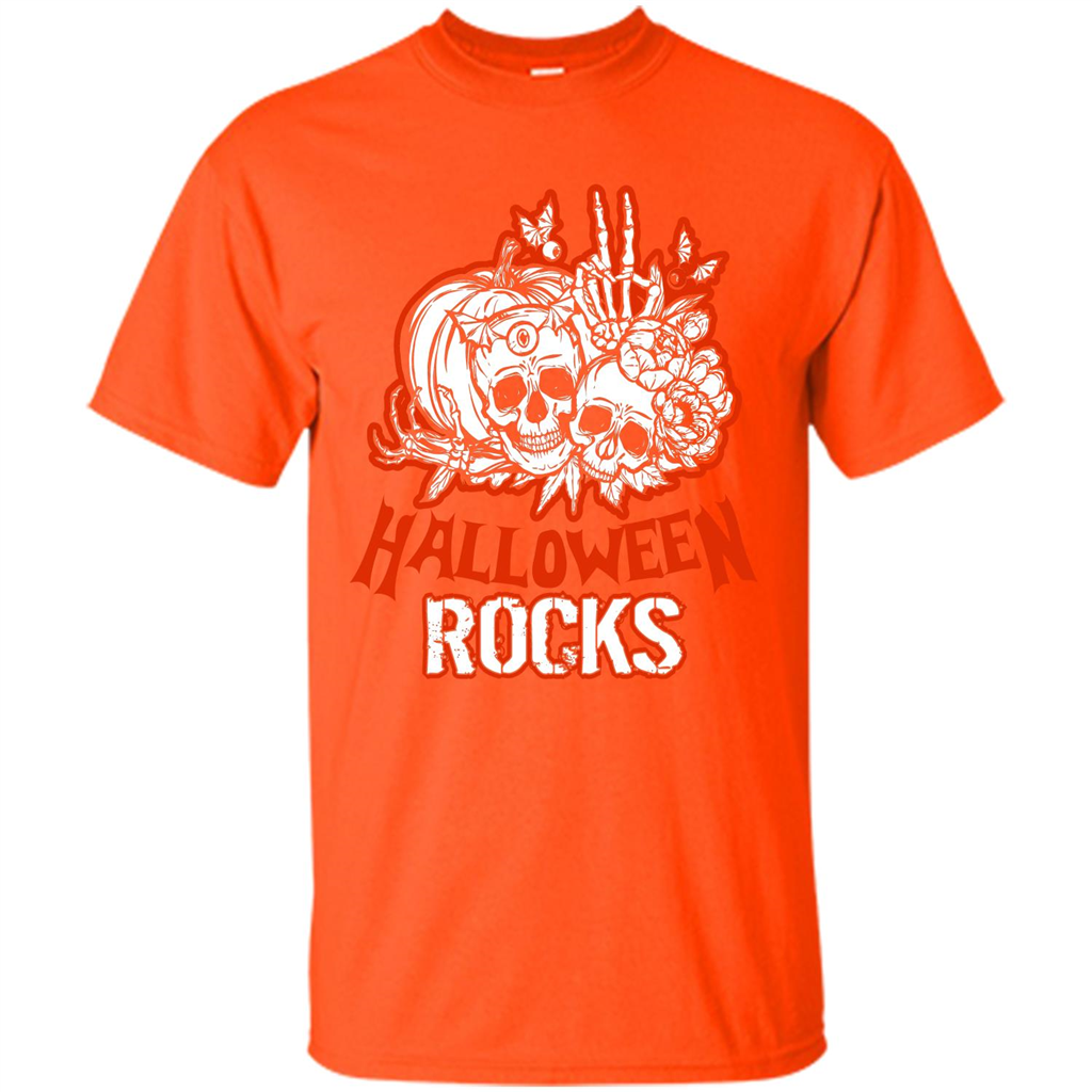 Halloween Rocks T-shirt Orange