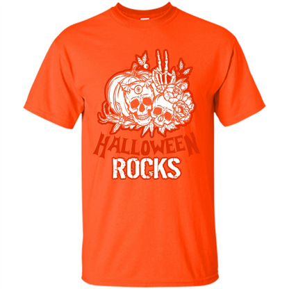 Halloween Rocks T-shirt Orange