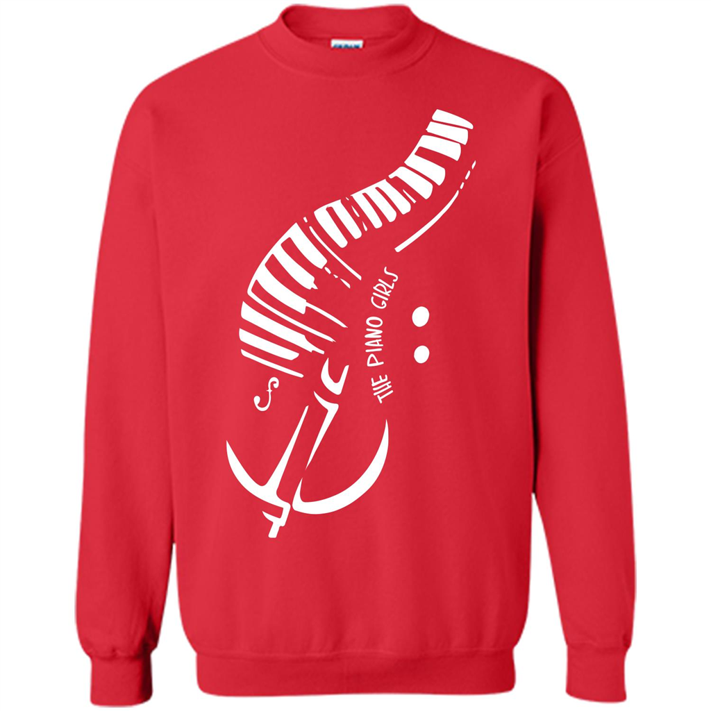 Pianist T-shirt The Piano Girls T-shirt Red