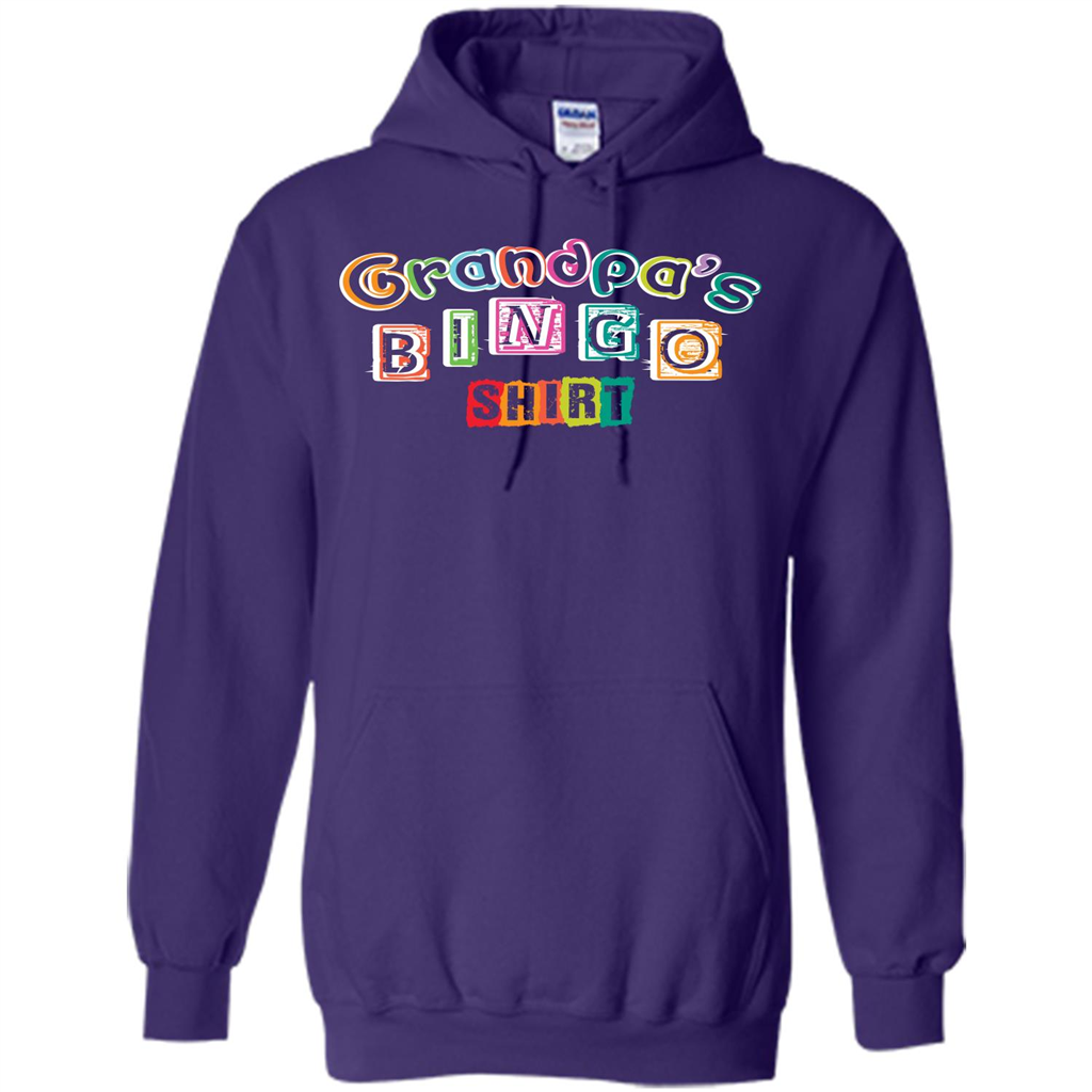 Papa T-shirt GrandpaŠ—Ès Bingo T-shirt Purple