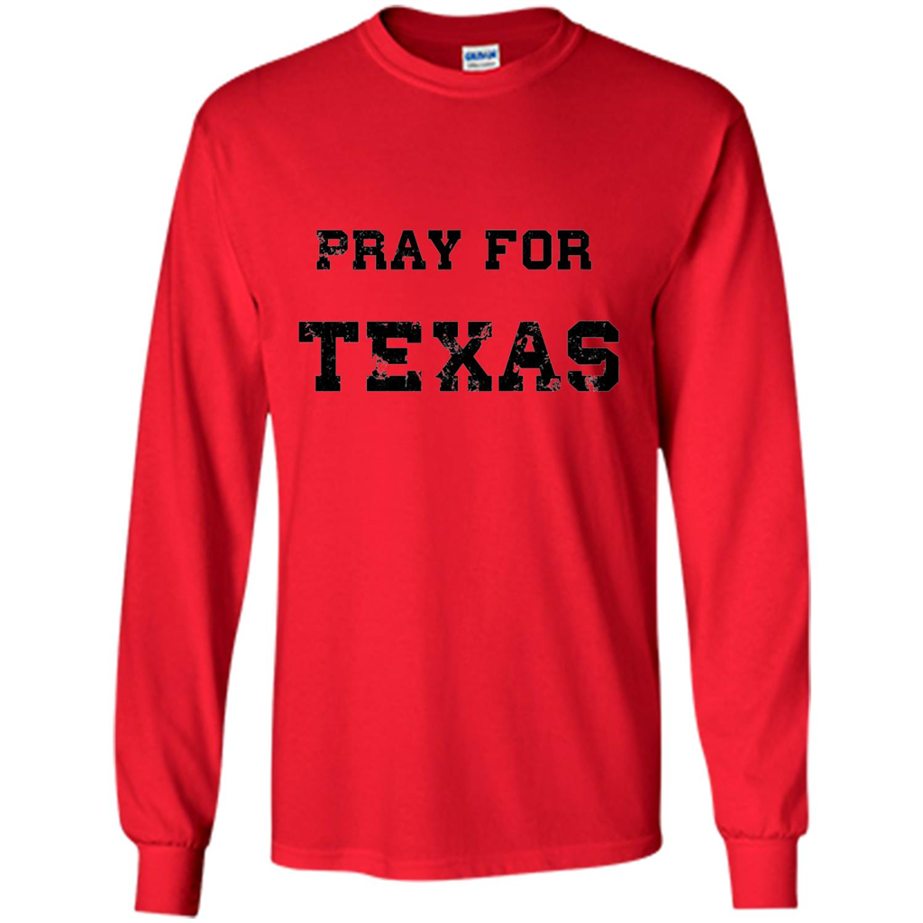 Pray For Texas T-shirt Red