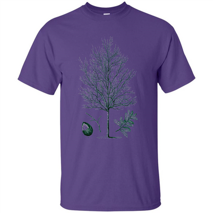 Oak Tree T-Shirt. Tree Acorn Oak Tree Woodsman T-shirt Purple