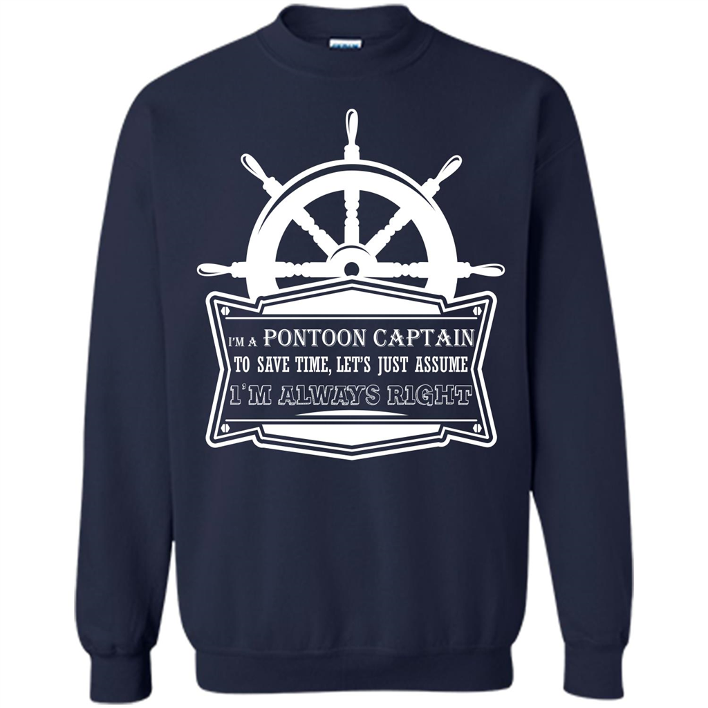 I'm A Pontoon Captain T-shirt Navy