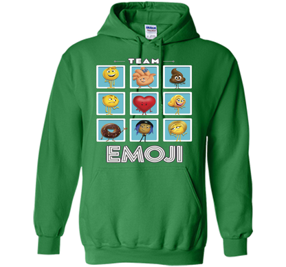 The Emoji Movie Team Emoji Panels Graphic T-Shirt shirt Irish Green