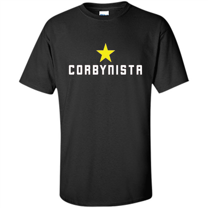 Corbyn T-shirt For Corbynista Labour Supporter Black