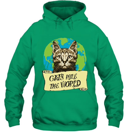 Cats Rule The World Kitten Shirt Hoodie Hoodie Irish