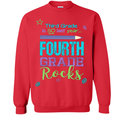 Fun Fourth Grade Rocks TShirt: 3rd Grade Is So Last Year Tee shirt Red