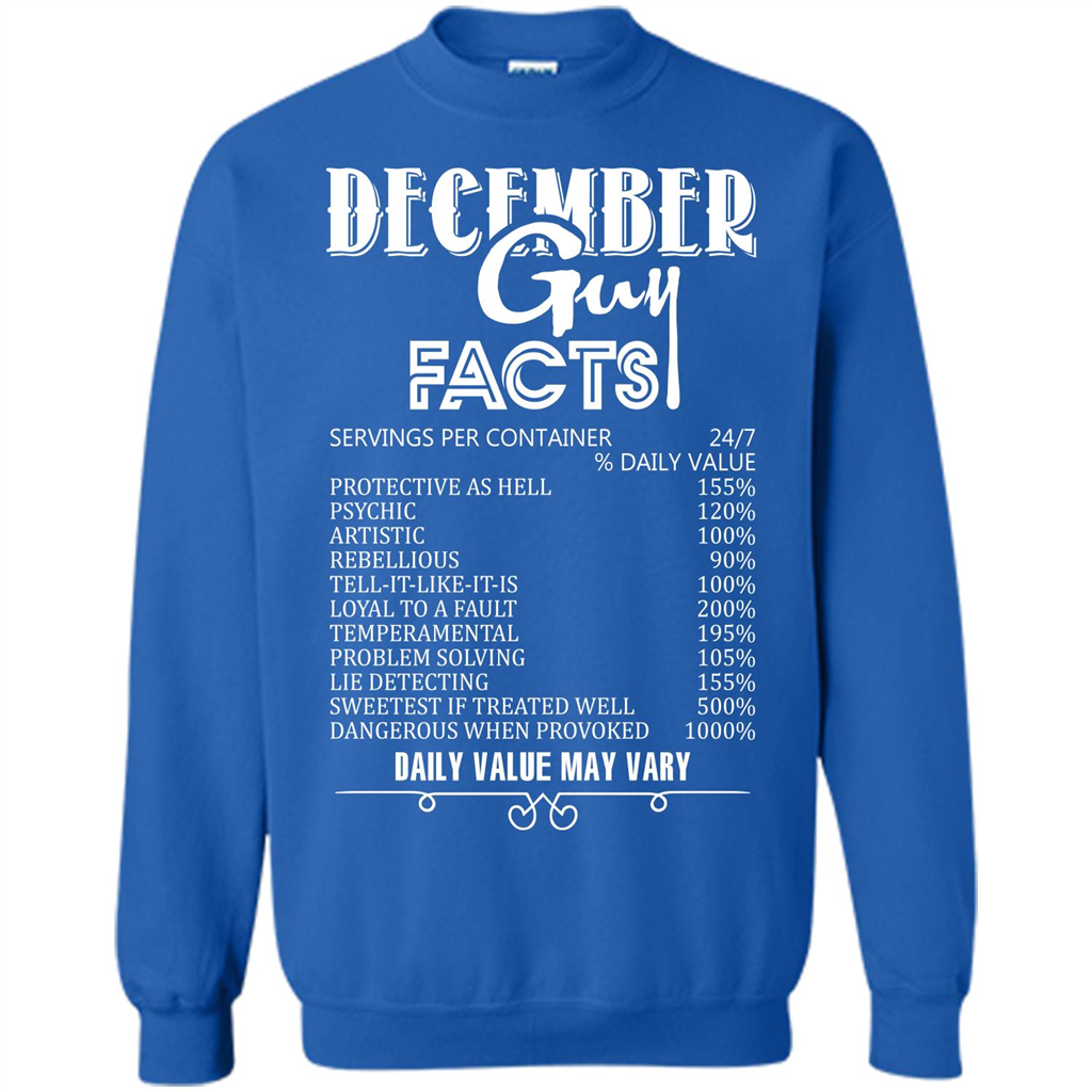 December Guy Facts T-shirt Royal
