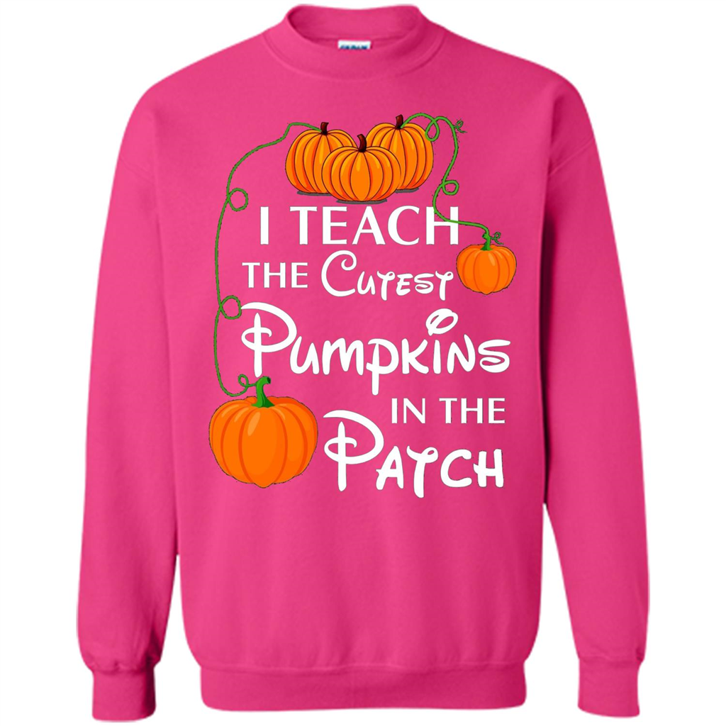 I Teach The Cutest Pumpkin In The Patch Funny T-shirt Heliconia