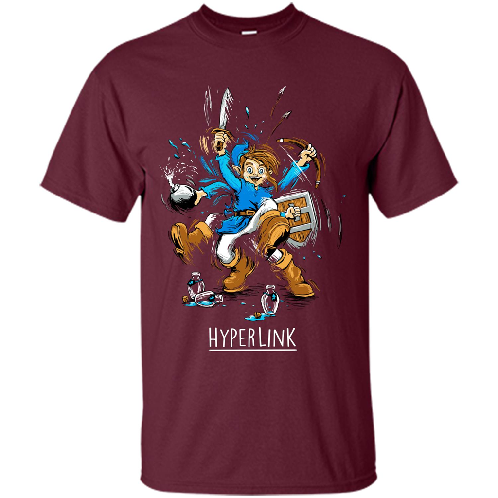 Gamer T-shirt HyperLink Maroon