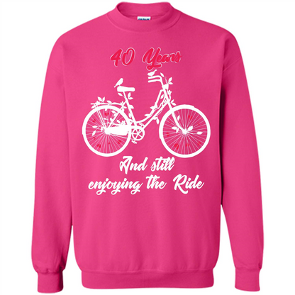 Anniversary T-shirt 40 Years And Still Enjoying The Ride Heliconia