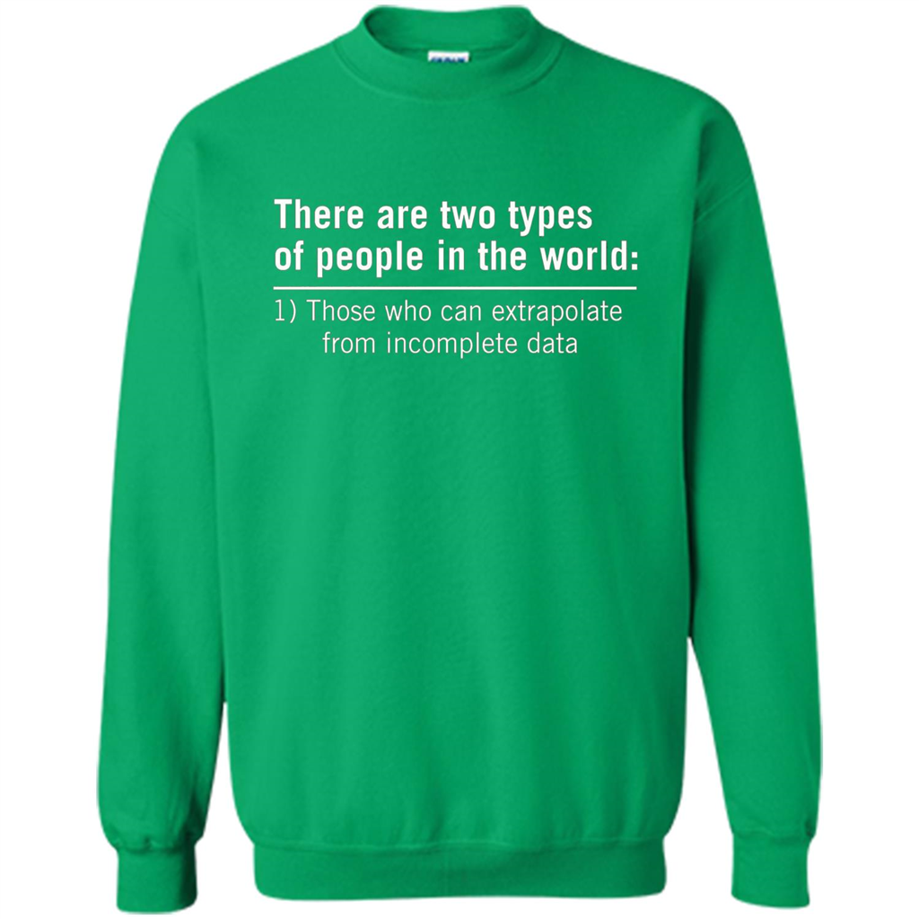Funny T-shirt There Are Tow Types Of Pepple In The World Irish Green