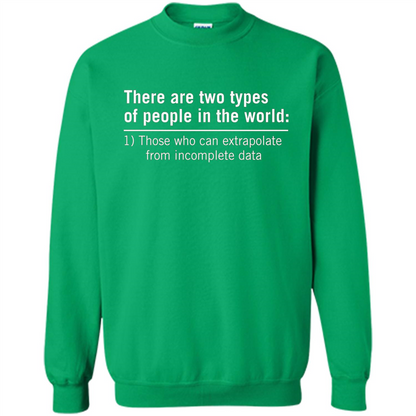Funny T-shirt There Are Tow Types Of Pepple In The World Irish Green