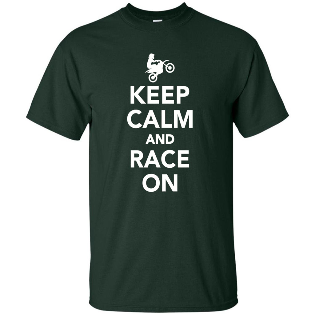 Keep Calm And Race On Motorcross T-shirt