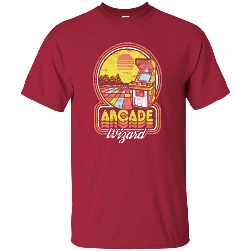 Arcade Wizard T-shirt Game Online Cardinal