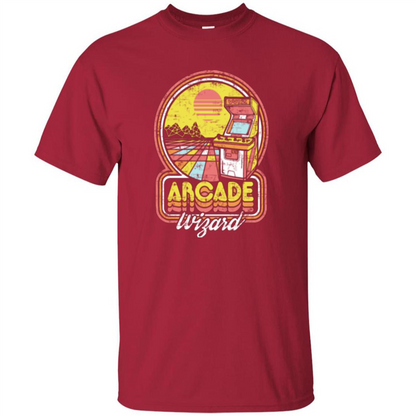 Arcade Wizard T-shirt Game Online Cardinal