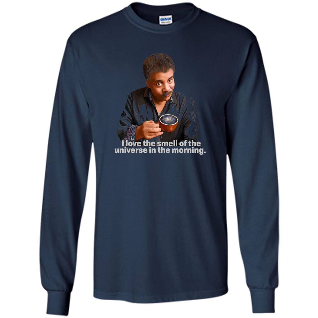 Neil Degrasse Tyson I Love The Smell Of The Universe T-Shirt Navy