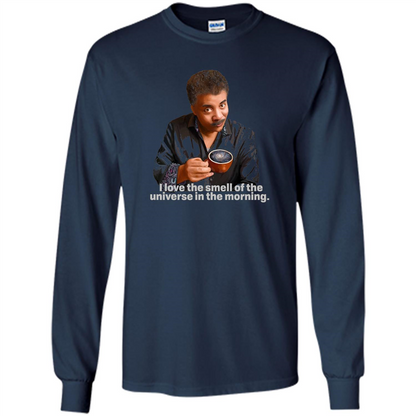 Neil Degrasse Tyson I Love The Smell Of The Universe T-Shirt Navy