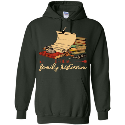 Family T-shirt Official Family Historian Forest Green
