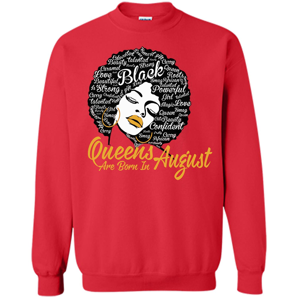 Queen Are Born In August T-shirt Red