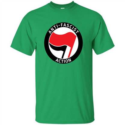 Anti - Fascist Action T-shirt Irish Green