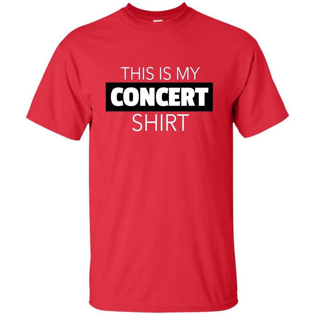 This is My Concert T-shirt Funny Music Festival T-shirt Red
