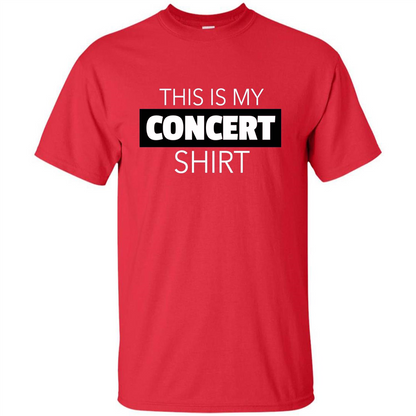 This is My Concert T-shirt Funny Music Festival T-shirt Red