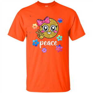 Cute Emoji Peace T-shirt