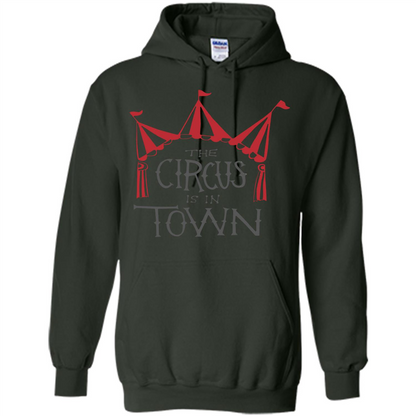 Circus T-shirt The Circus is in Town Forest Green