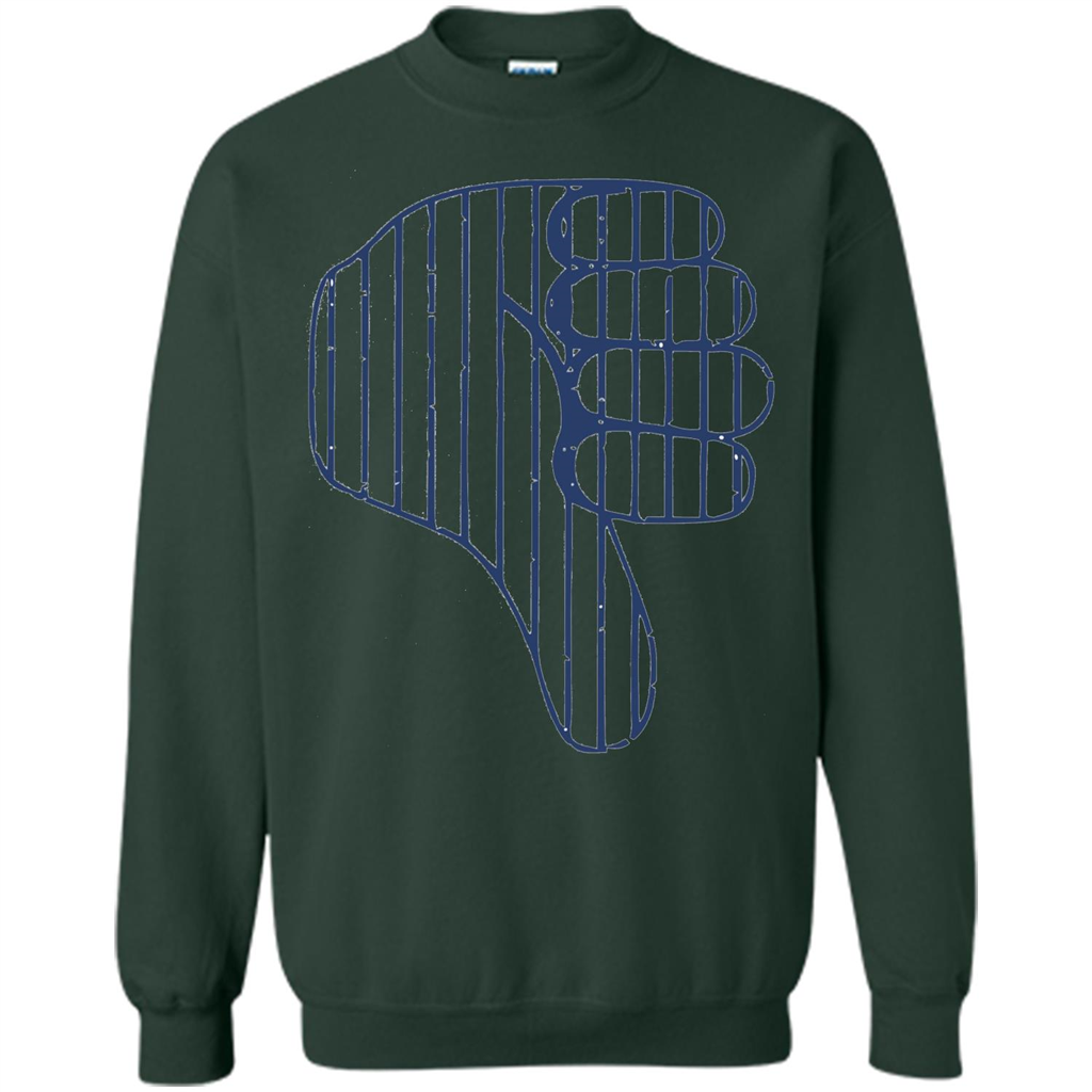 Baseball T-shirt Baseball Celebration Thumbs Down T-shirt Forest Green