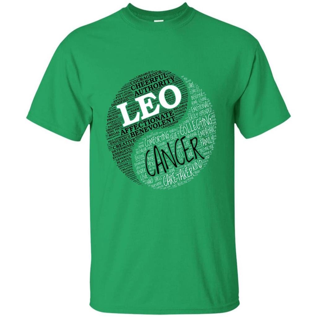 Zodiac Facts T-shirt Women Leo and Cancer T-shirt Irish Green
