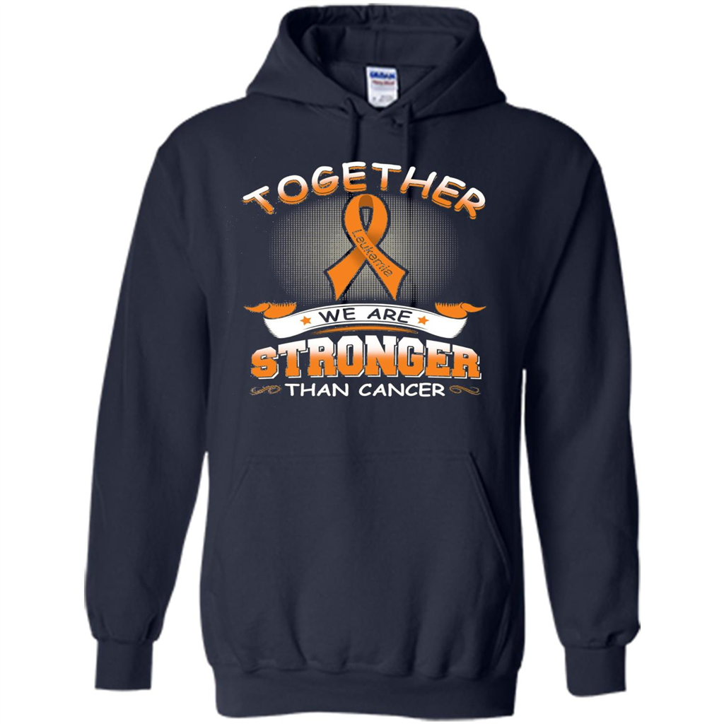 Leukemia Tshirt Together We Are Stronger Than Cancer Navy