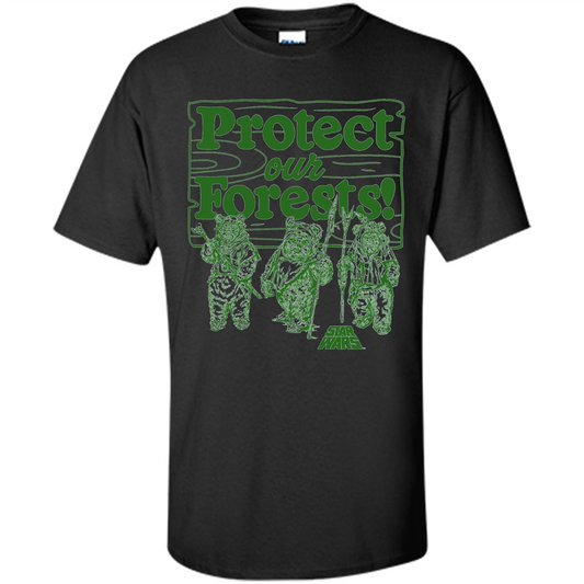 Movies T-shirt Protect Our Forests T-Shirt Black