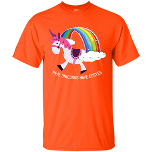 Unicorn T-shirt Real Unicorns Have Curves T-shirt