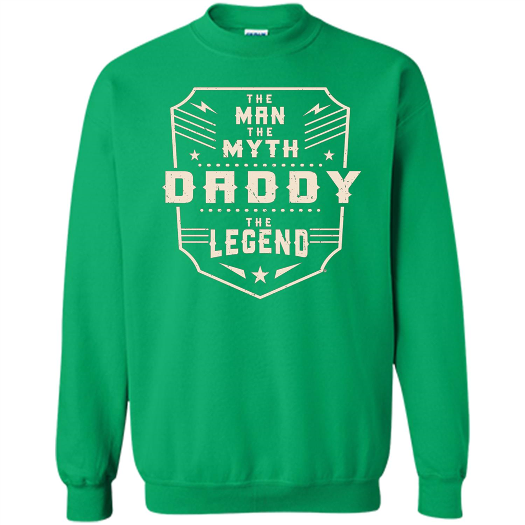 Fathers Day T-shirt The Man The Myth The Daddy The Legend Irish Green