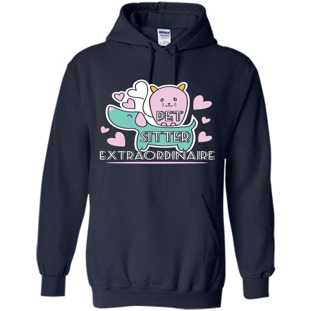 Love Pet T-shirt Pet Sitter Extraordinaire Navy