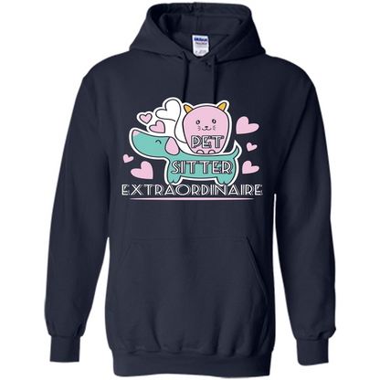 Love Pet T-shirt Pet Sitter Extraordinaire Navy