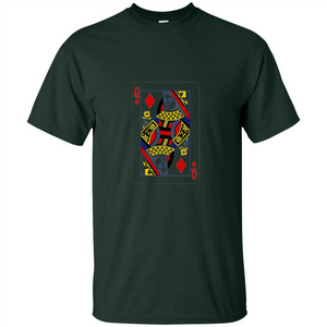 Queen of Diamonds Playing Cards T-shirt